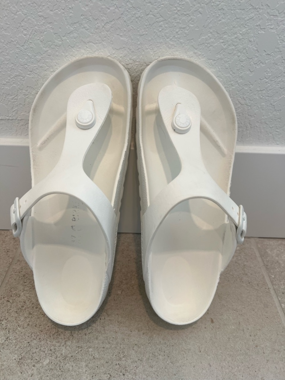 Birkenstock Gizeh EVA White Waterproof Sandals Size 37 - Picture 3 of 4